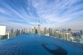 2bd - 6 guests - 59th floor, Burj views 64th floor infinity pool